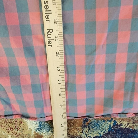 Mens J Crew Mercantile Flex Pink & Green Long Sleeve Shirt MEDIUM/ NICE - Picture 12 of 12